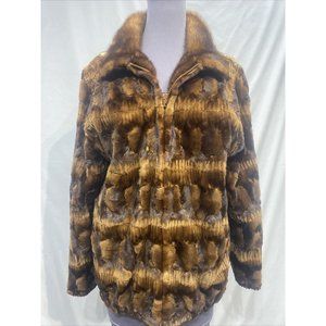 mink groove section jacket gold bomber LH mink collar (99011)